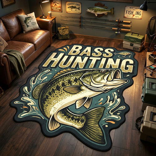 Bass Hunter Custom Shape Area Rug NCU0TV1871