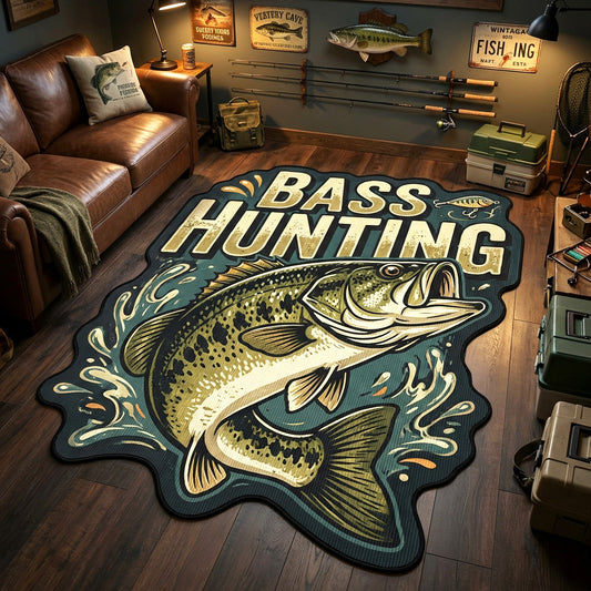 Bass Hunter Custom Shape Area Rug NCU0TV1871