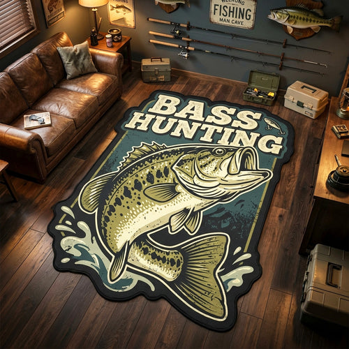 Bass Strike Custom Shape Area Rug NCU0TV1872