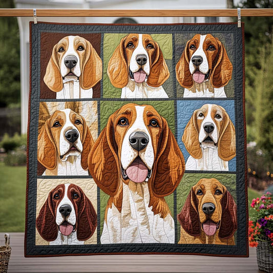 Basset Love Quilted Blanket NCU0NT546