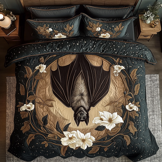 Bat Dreams 3-Piece Quilted Bedding Set NCU0VH4533