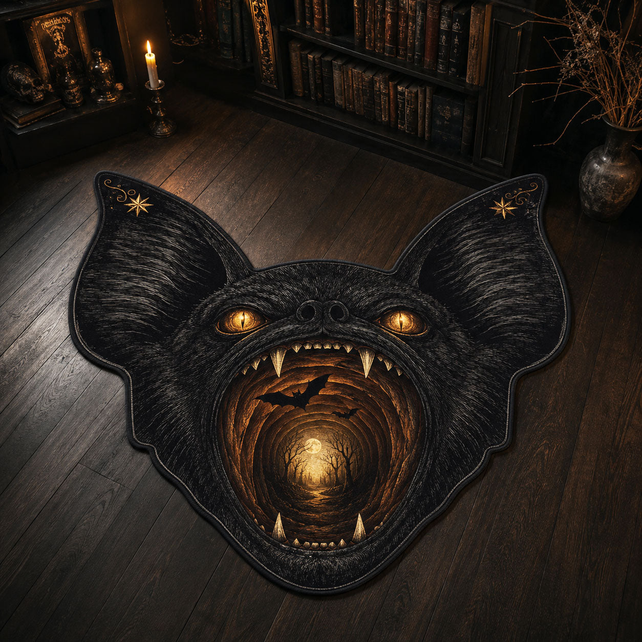 Bat Portal Custom Shape Area Rug NCU0TD2935