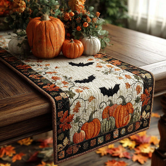 Bats in the Patch Quilted Table Runner NCU0PT8666