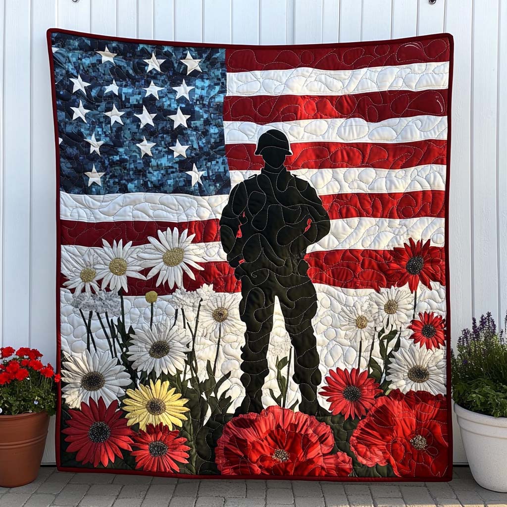 Battlefield Bloom Quilted Blanket NCU0NT7619