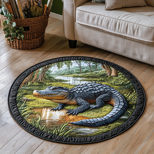 Bayou Beast Quilted Round Mat NCU0VH5114