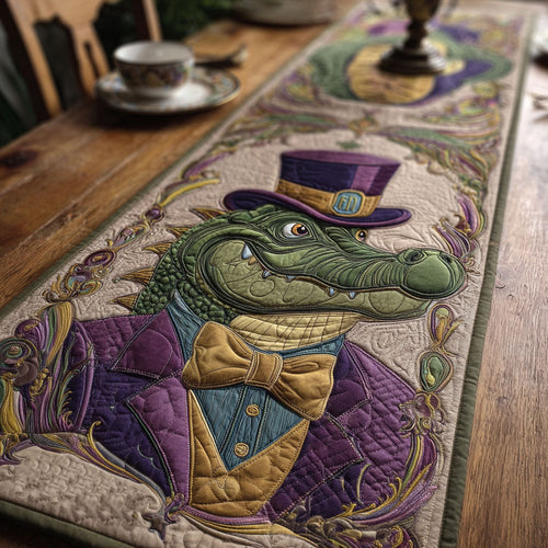 Bayou Masquerade Gentleman Quilted Table Runner NCU0PT11093