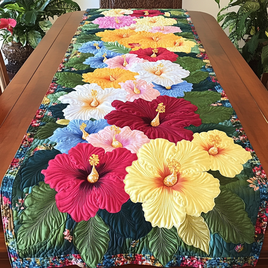 Beach Bloom Quilted Table Runner NCU0VL1954