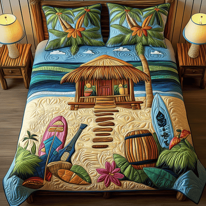 Beach Dreams Quilted Bedding Set NCU0TH2659