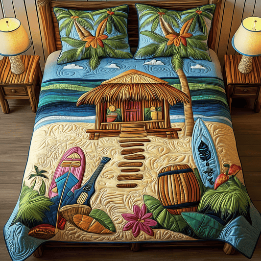 Beach Dreams Quilted Bedding Set NCU0TH2659