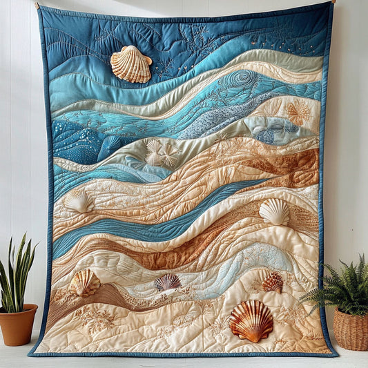 Beach Echoes Quilted Blanket NCU0NT7255