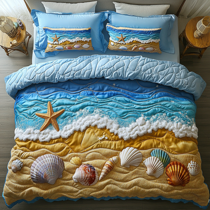 Beach Escape 3-Piece Quilted Bedding Set NCU0DK7532