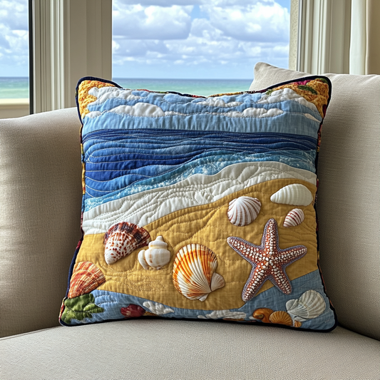 Beach Escape Quilted Pillow Case NCU0DK7888