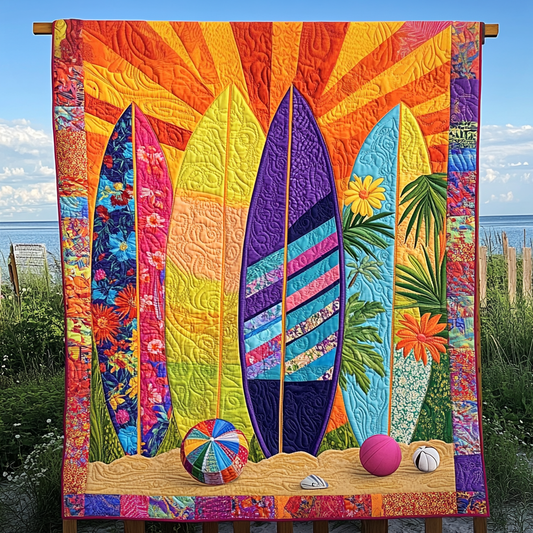 Beach Glow Quilt Quilted Blanket NCU0VL2709