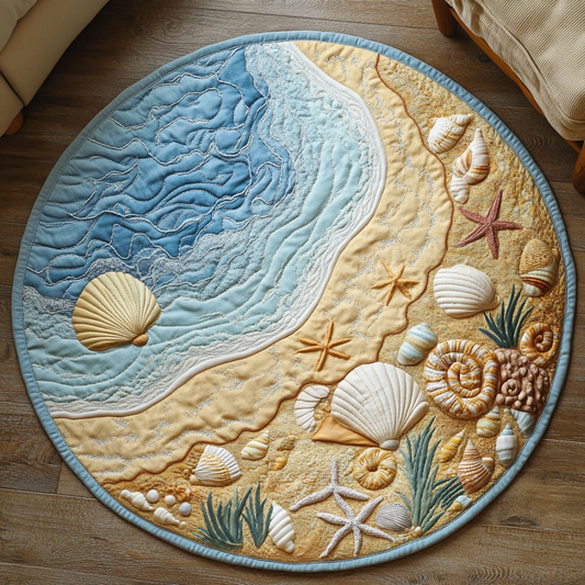 Beach Haven Quilted Round Mat NCU0DK7259