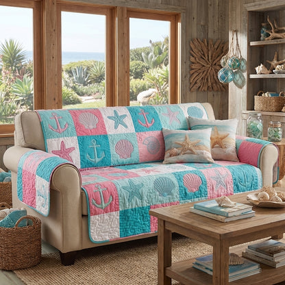 Beach Haven Quilted Sofa Cover NCU0DV9510