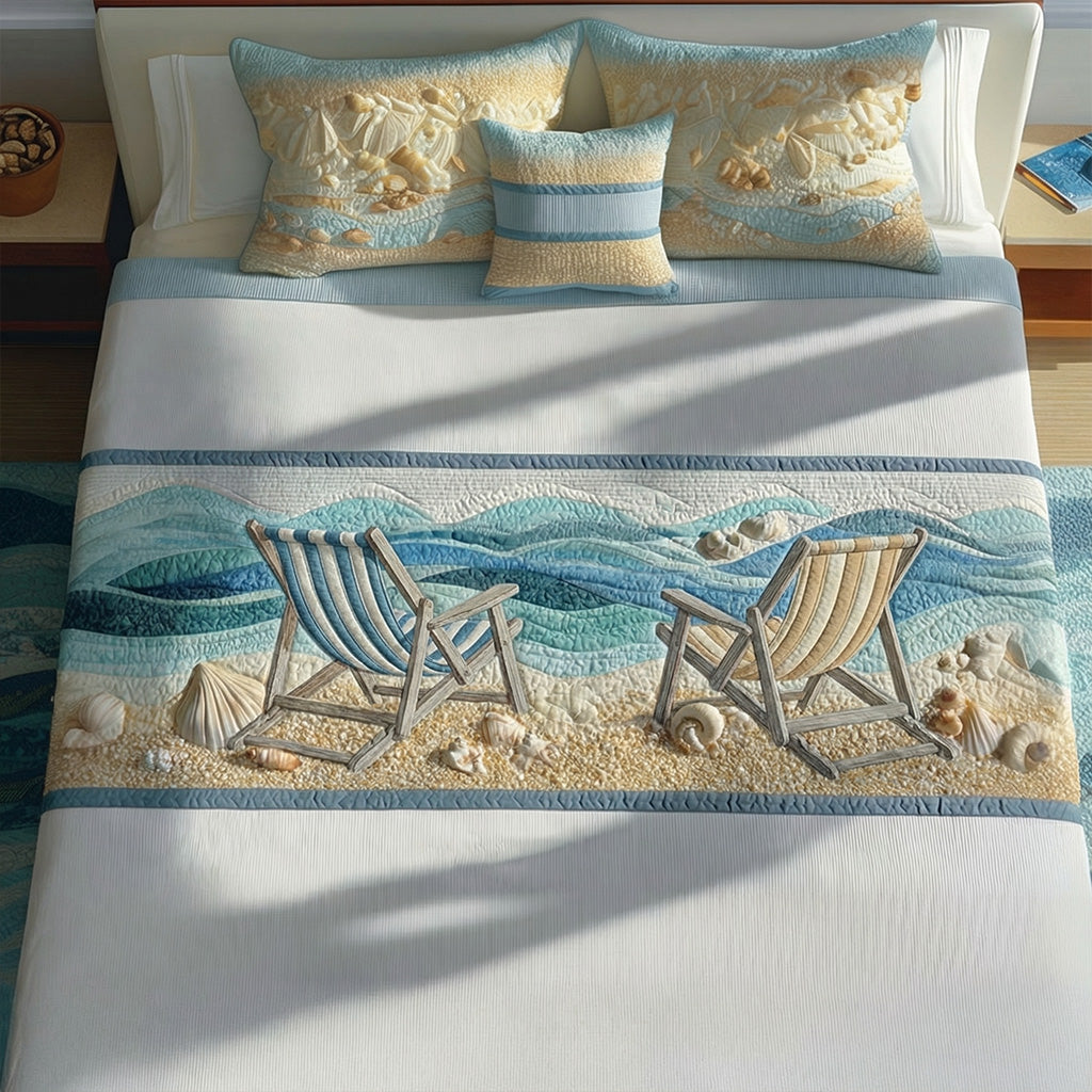 Beach Song Quilted Bed Runner NCU0PT11506