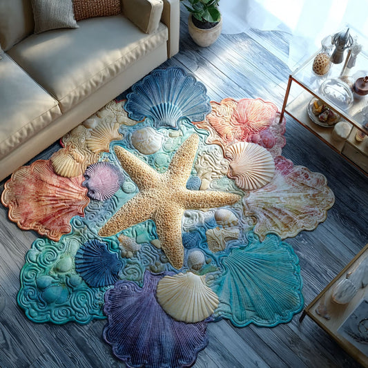 Beach Treasure Custom Shape Area Rug NCU0PT11955