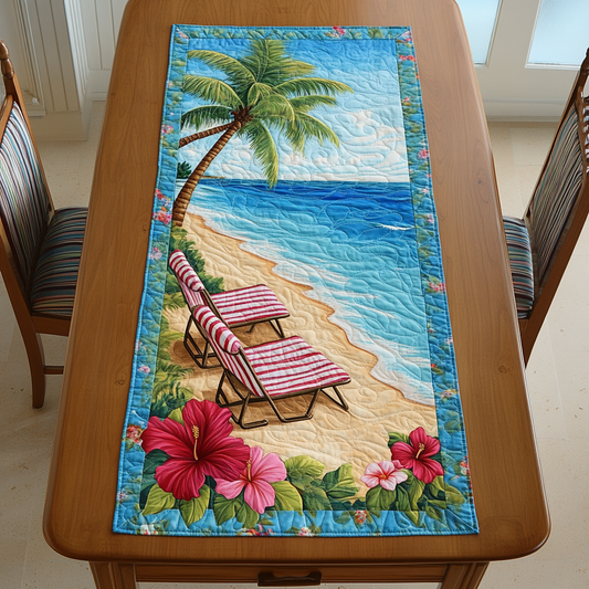 Beachfront Bliss Quilted Table Runner NCU0DK5957