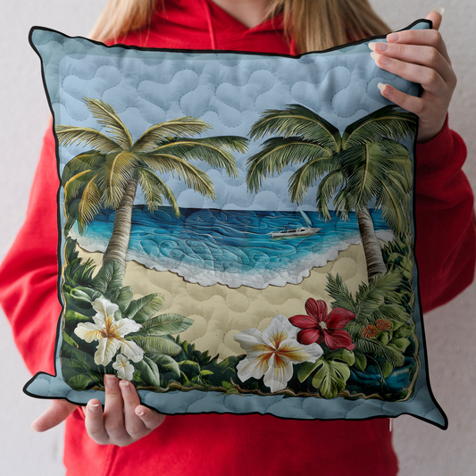 Beachfront Serenity Quilted Pillow Case NCU0DK6349