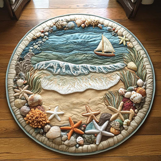Beachshell Harmony Quilted Round Mat NCU0NT7469
