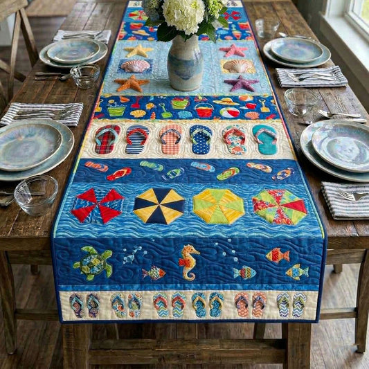 Beachside Days Quilted Table Runner NCU0NT12503