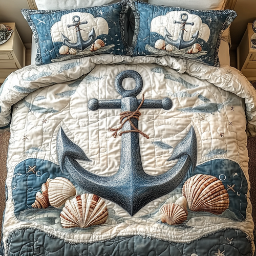 Beachside Escape 3-Piece Quilted Bedding Set NCU0VL887