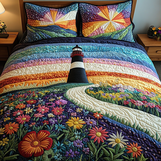 Beacon of Hope 3-Piece Quilted Bedding Set NCU0DV4585