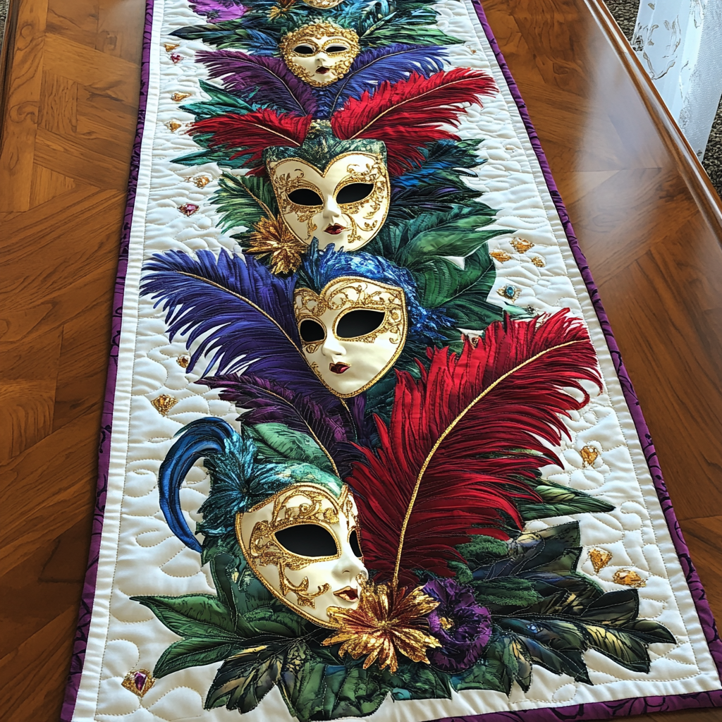 Beads And Bliss Quilted Table Runner NCU0DK4010