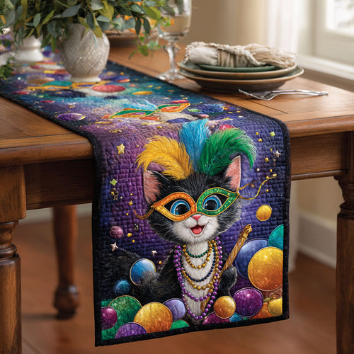 Beads Cat Quilted Table Runner NCU0NT11800