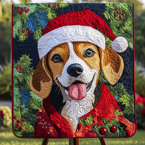 Beagle Holiday Delight Quilted Blanket NCU0PT1601