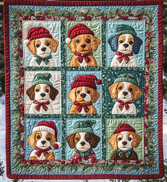 Beagle Noel Night Quilted Blanket NCU0VL616