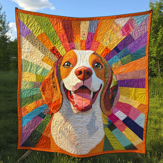 Beagle Sunburst Wonderland Quilted Blanket NCU0PT1611