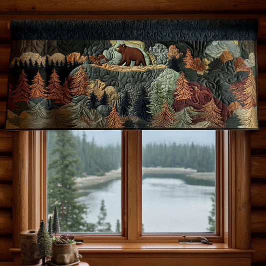 Bear Country Dreams Quilted Valance NCU0PT9186