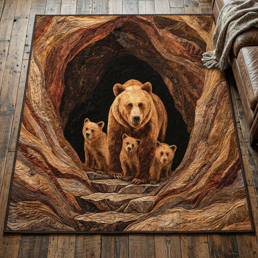 Bear Family Den Area Rug NCU0NT12438