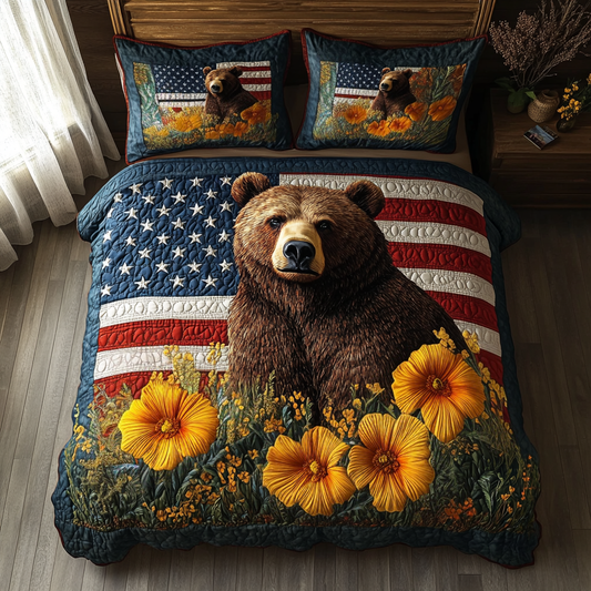 Bear Spirit Quilted Bedding Set NCU0DV4931