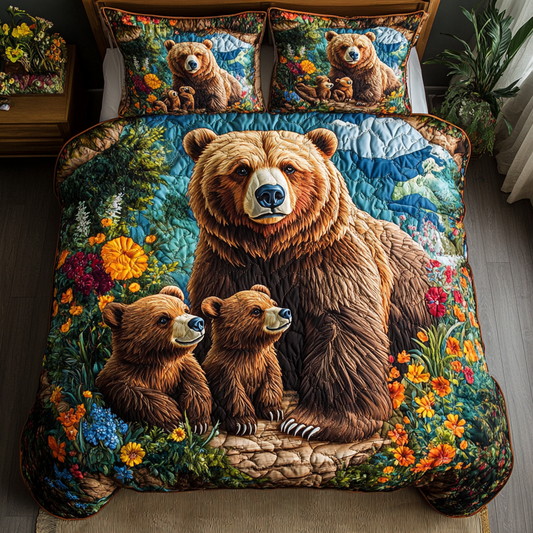 Bear Bliss Quilted Bedding Set NCU0DK6433