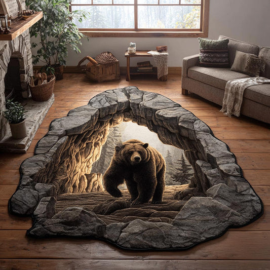 Bear Cave Custom Shape Area Rug NCU0DV9583