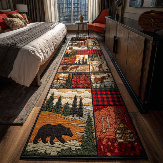 Bear Country Plaid Runner Carpet NCU0PT10091