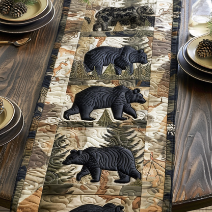 Bear Creek Dreams Quilted Table Runner NCU0DV4199