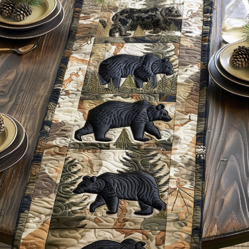 Bear Creek Dreams Quilted Table Runner NCU0DV4199