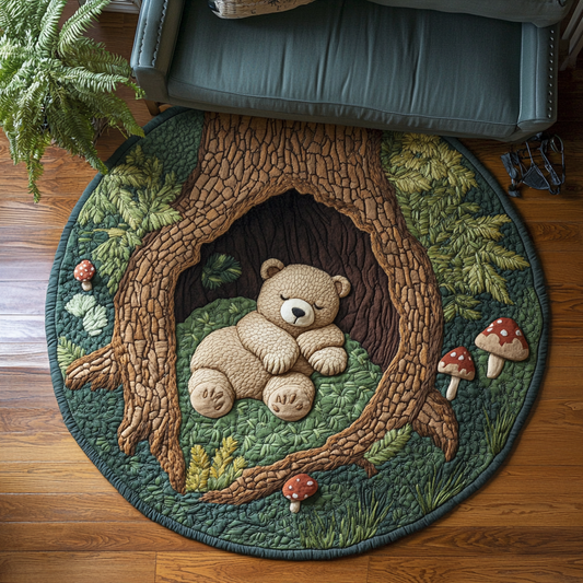 Bear Creek Quilted Round Mat NCU0DK10352