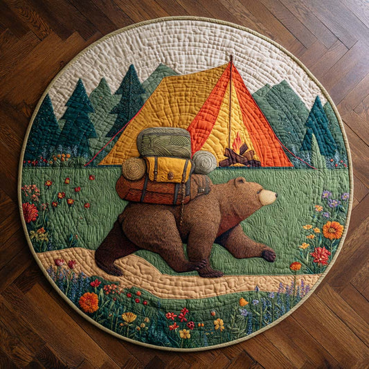 Bear Creek Quilted Round Mat NCU0TD099
