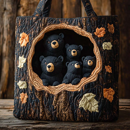 Bear Den Family Quilted Tote Bag NCU0XD1169