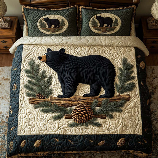 Bear Dreams 3-Piece Quilted Bedding Set NCU0NT10514