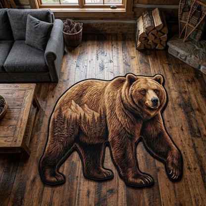 Bear Haven Custom Shape Area Rug NCU0DV9581
