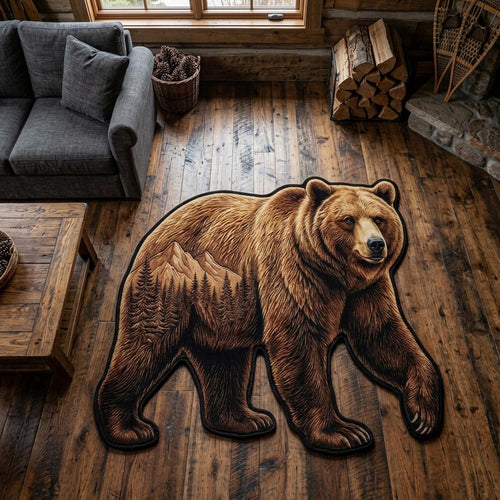 Bear Haven Custom Shape Area Rug NCU0DV9581