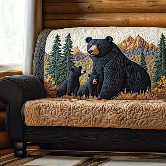 Bear Haven Quilted Sofa Cover NCU0NT10657