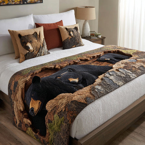 Bear Horizon Quilted Bed Runner NCU0DK11872