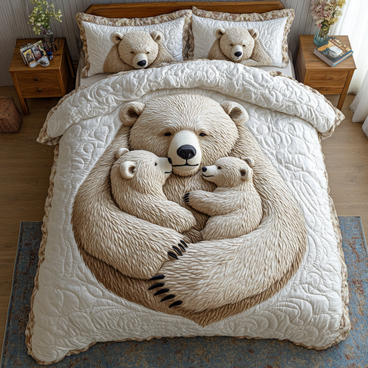 Bear Hug Quilted Bedding Set NCU0DK6428