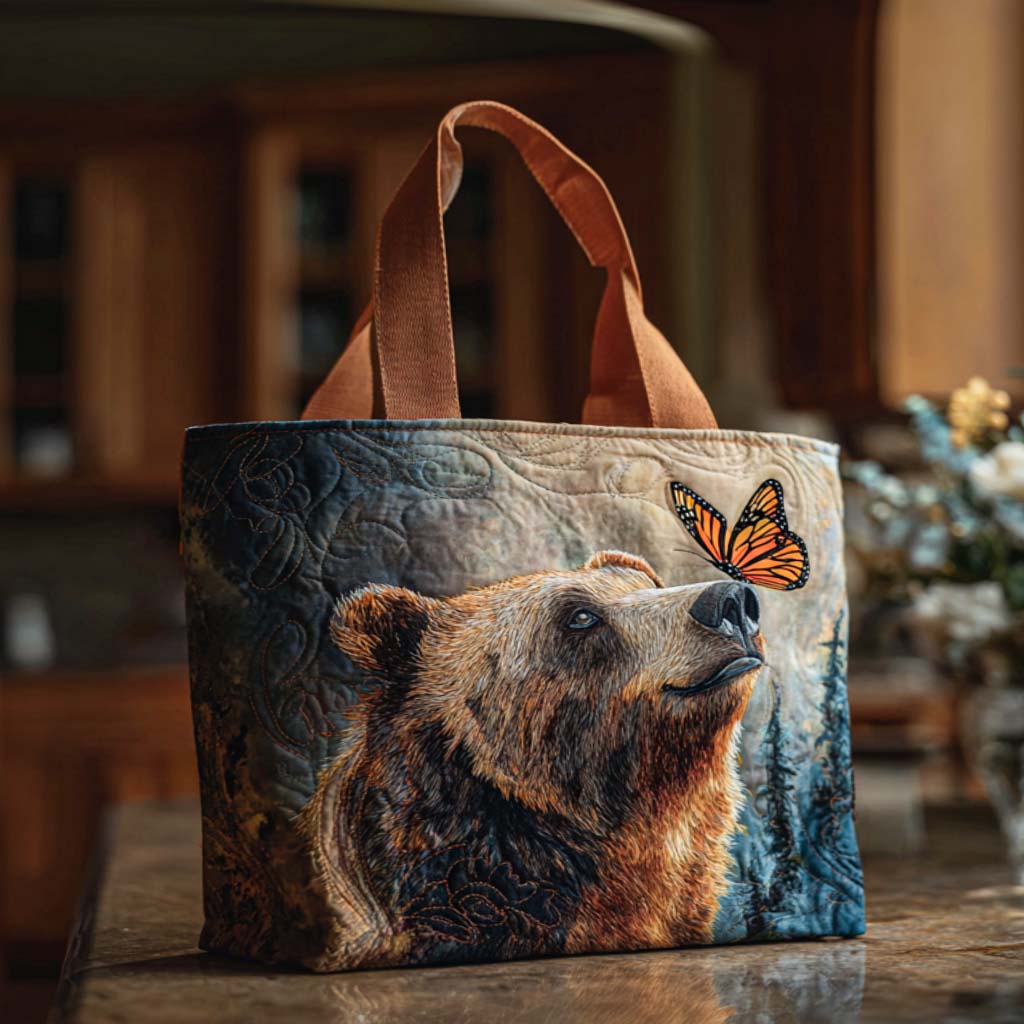 Bear Hugs Always Quilted Tote Bag NCU0NT9163